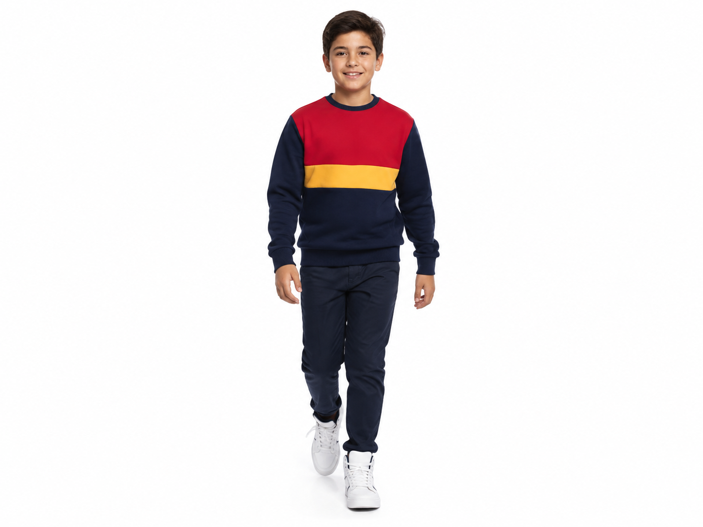 Crew Neck Sweatshirt — Cut and Sew